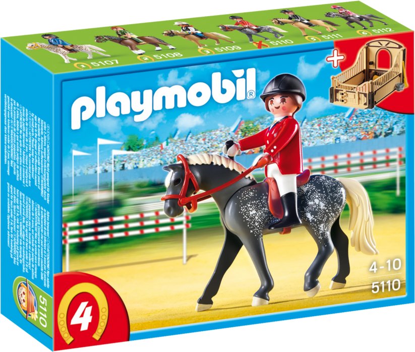 Trakehner Horse with Equestrienne and Stable – box_front