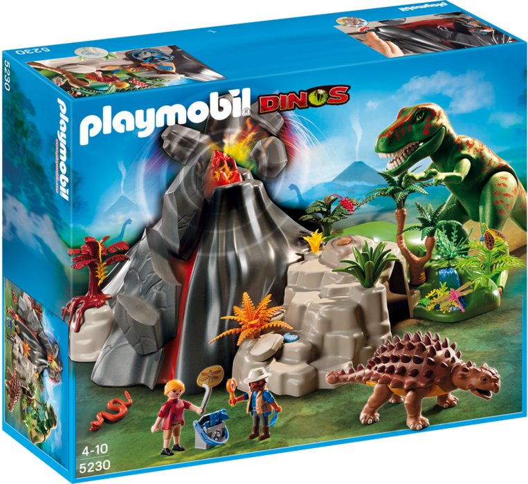 Volcano with Tyrannosaurus – box_front