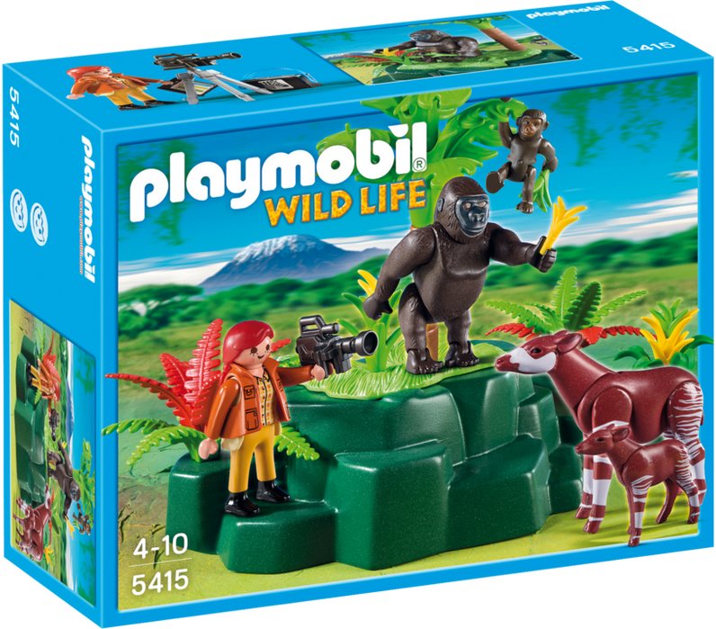 Zoologist with Okapi and Gorillas – box_front