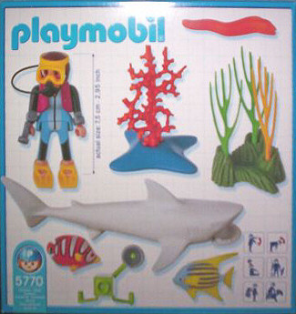 Underwater Diver with Shark – box_back