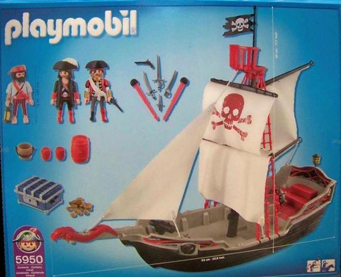 Pirate Ship, White and Red – box_back