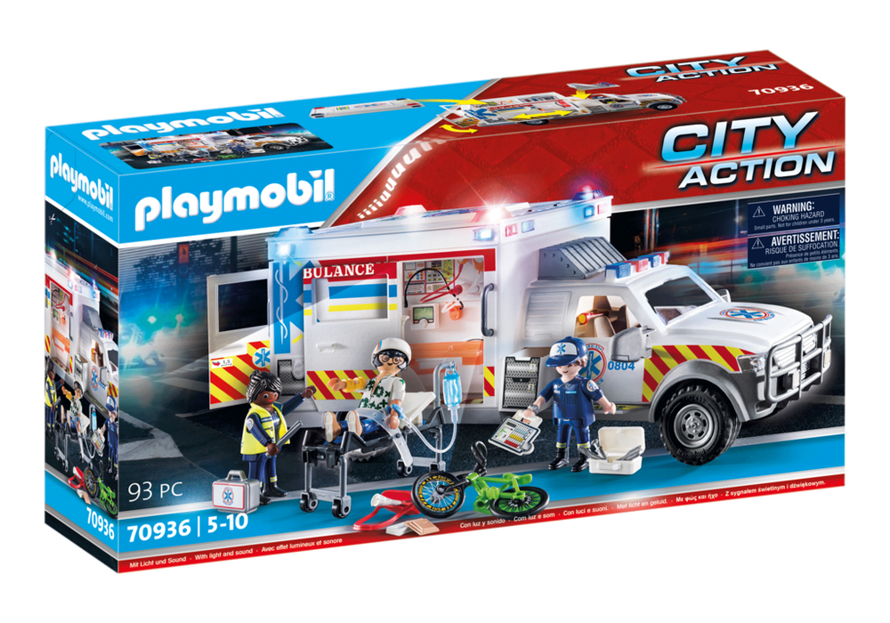 Rescue Vehicles: Ambulance with Lights and Sound – box_front