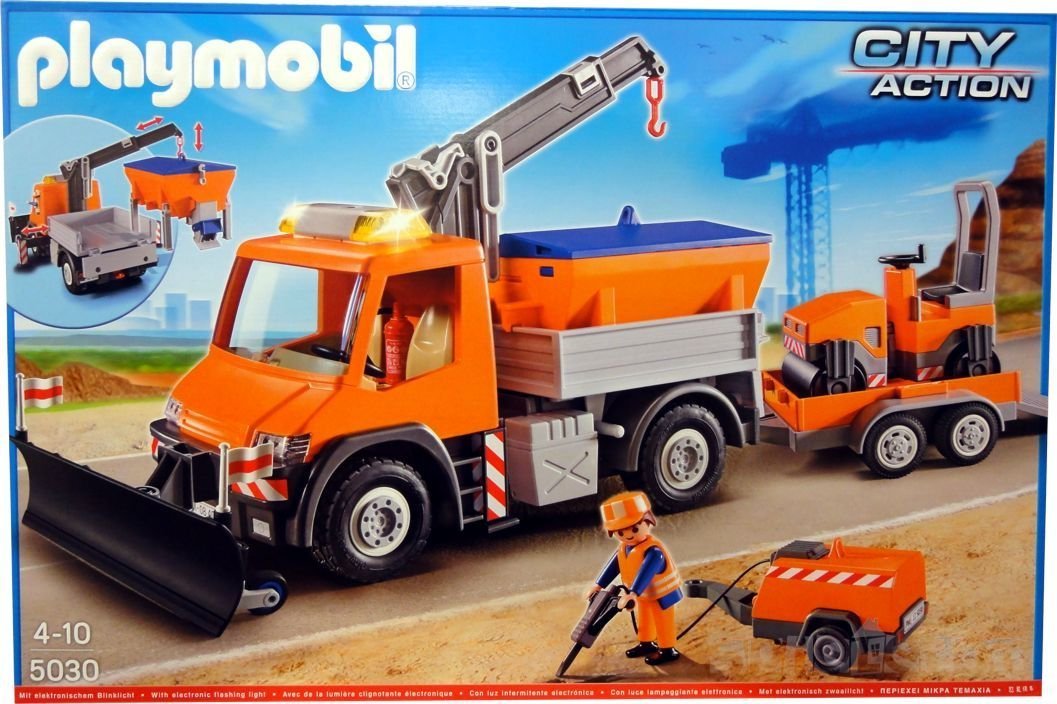 Large Road Maintenance Set with Flashing Light