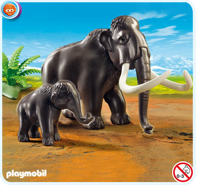 Woolly Mammoth with Baby