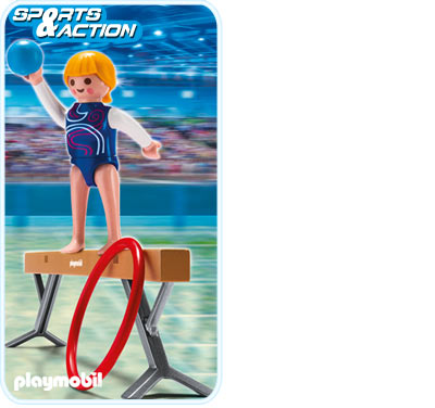 Gymnast on Balance Beam