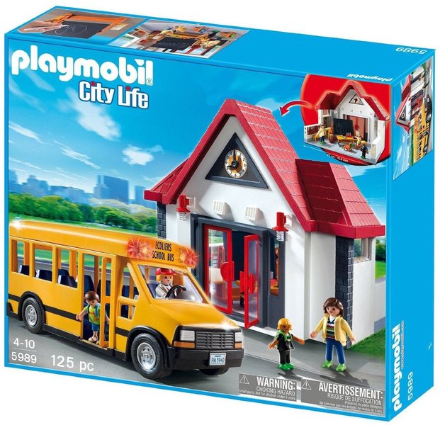 School and Schoolbus
