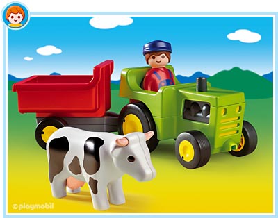 Farmer with Tractor