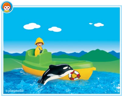 Fishing Boat with Whale