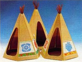 3 Indian tents