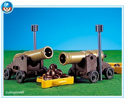 2 Cannons For Pirate Ship (also see 7274 for equivalent)