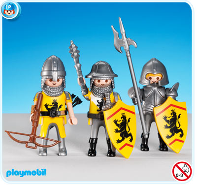 3 Yellow Lion Knights