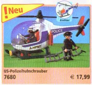 Police Helicopter (also see 3908 for equivalent)