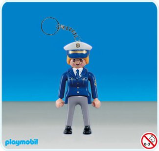 Female Police Officer Keychain