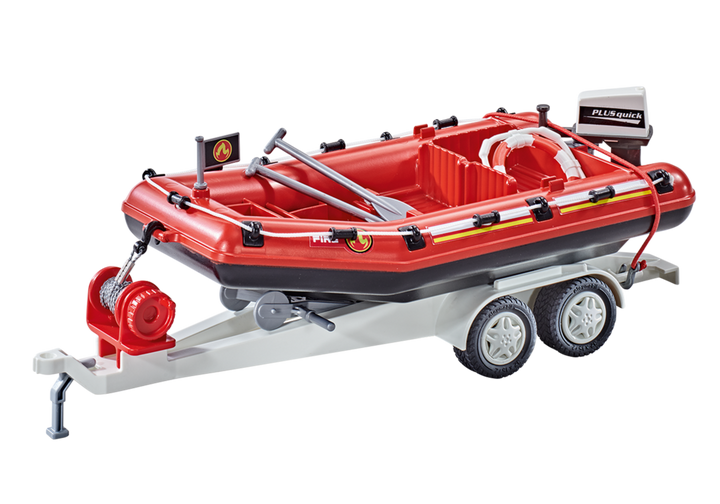 Firefighting Inflatable Boat with Trailer
